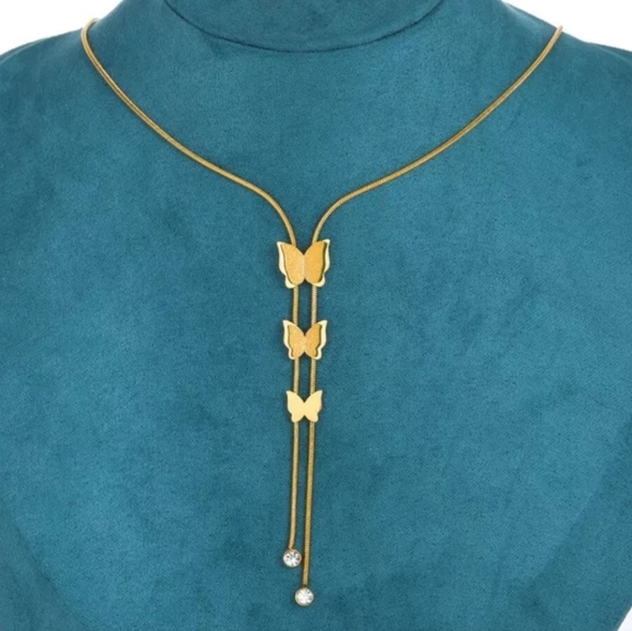 Butterfly Bolo Tie - Picture 2 of 5